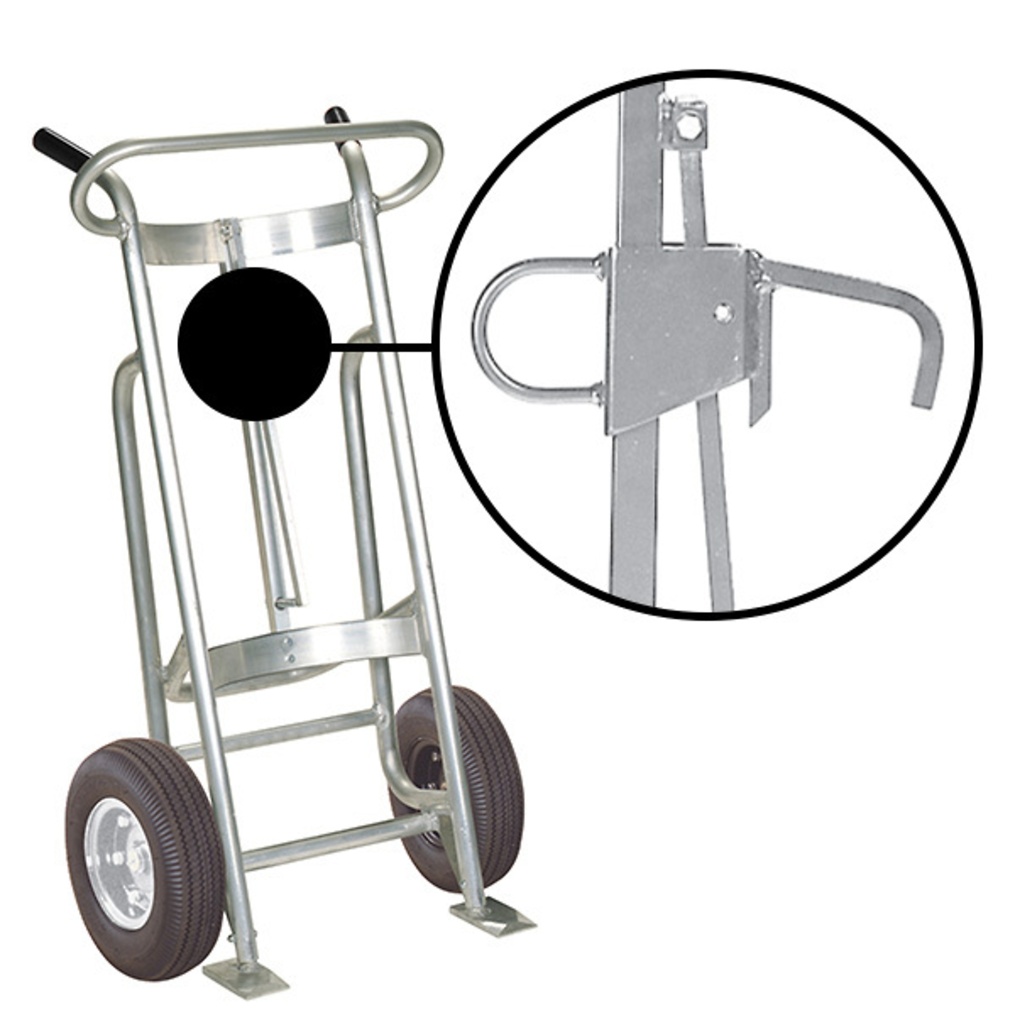 Valley Craft, 2-Wheel Drum Hand Truck, Capacity 1000 lb, Model# F81500A0L